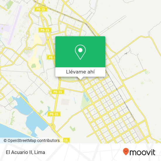 Mapa de El Acuario II, Avenida Mateo Pumacahua Villa El Salvador, Lima, 42