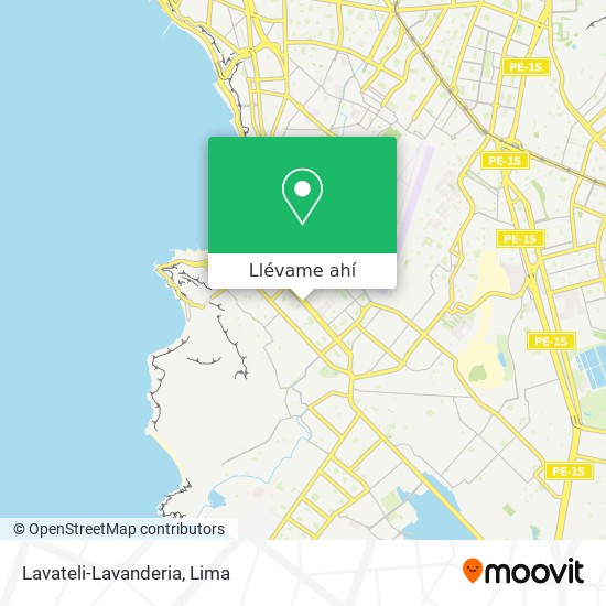 Mapa de Lavateli-Lavanderia