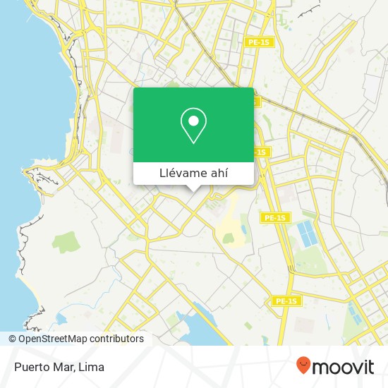 Mapa de Puerto Mar, Avenida Los Faisanes Chorrillos, Lima, 9
