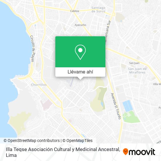 Mapa de Illa Teqse Asociación Cultural y Medicinal Ancestral