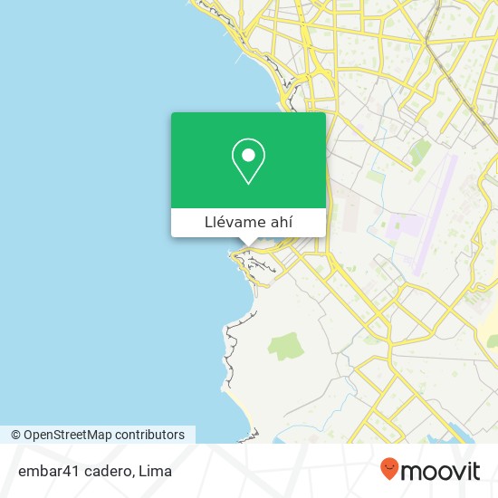 Mapa de embar41 cadero, Paseo Billinghurst Chorrillos, Lima, 9