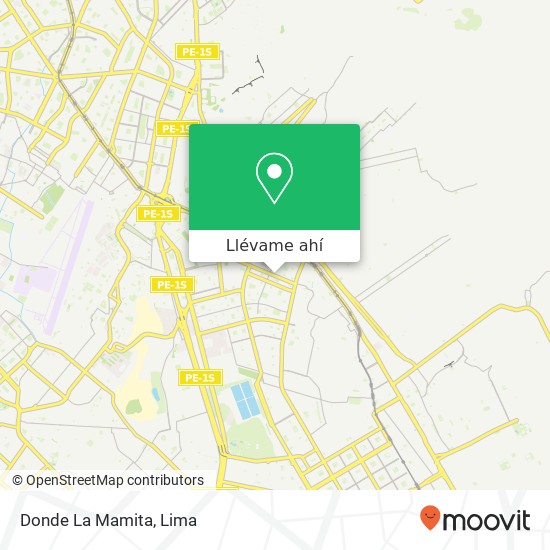 Mapa de Donde La Mamita, Avenida Guillermo Billinghurst San Juan de Miraflores, Lima, 29