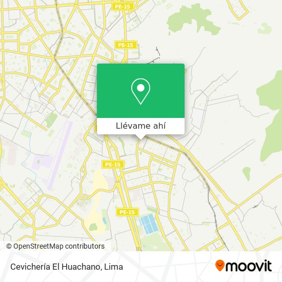 Mapa de Cevichería El Huachano