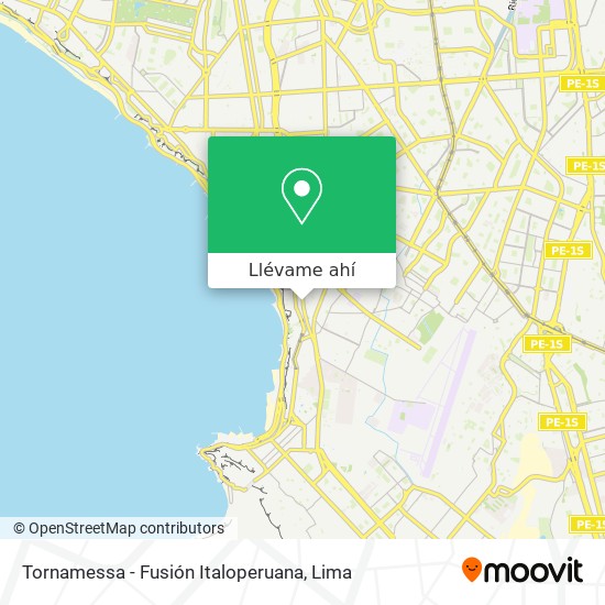 Mapa de Tornamessa - Fusión Italoperuana