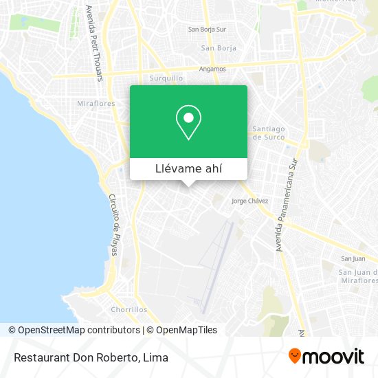 Mapa de Restaurant Don Roberto