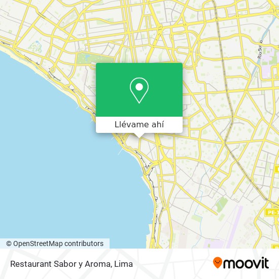 Mapa de Restaurant Sabor y Aroma