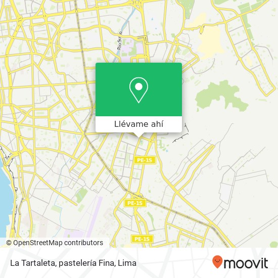 Mapa de La Tartaleta, pastelería Fina