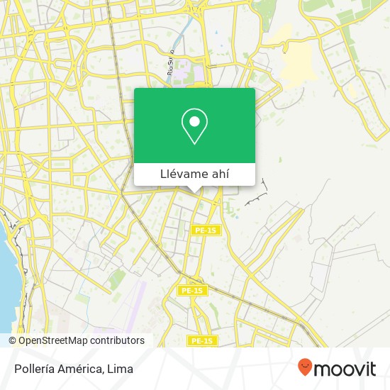 Mapa de Pollería América, 5197 Avenida Alfredo Benavides Las Gardenias, Santiago de Surco, 15039