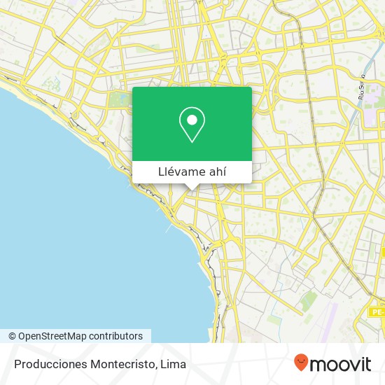 Mapa de Producciones Montecristo