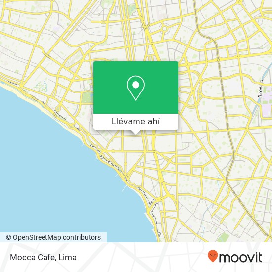 Mapa de Mocca Cafe, 391 Avenida Angamos Oeste Surquillo, Miraflores, 15074