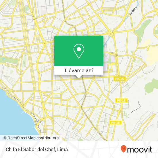 Mapa de Chifa El Sabor del Chef