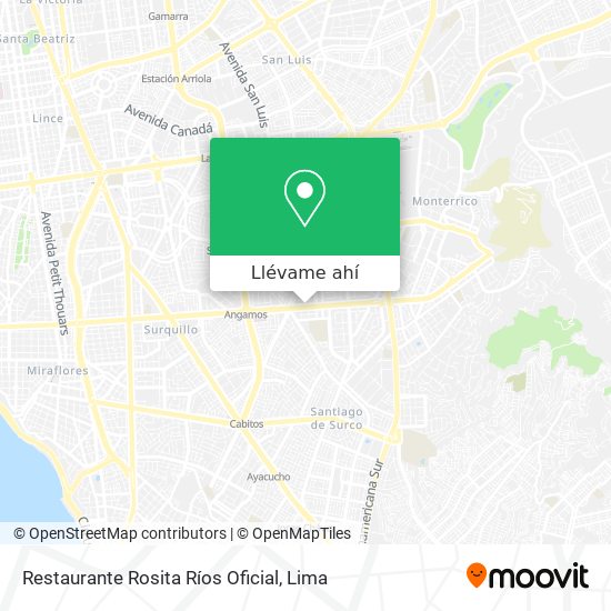 Mapa de Restaurante Rosita Ríos Oficial