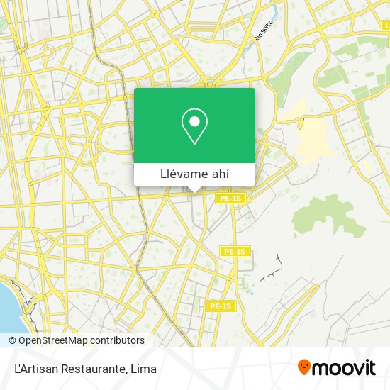 Mapa de L'Artisan Restaurante