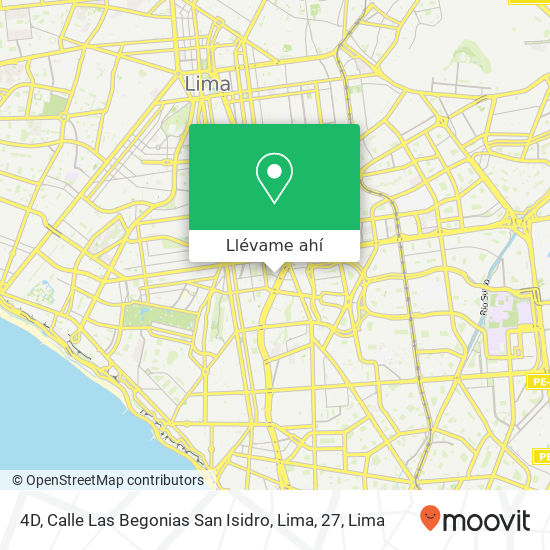 Mapa de 4D, Calle Las Begonias San Isidro, Lima, 27