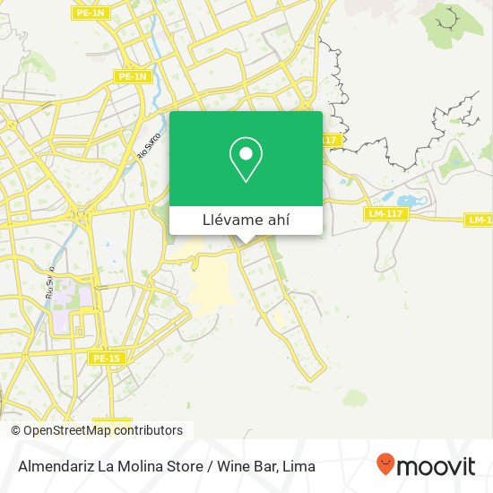 Mapa de Almendariz La Molina Store / Wine Bar