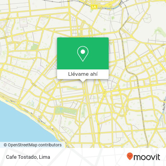 Mapa de Cafe Tostado, 131 Jirón Risso Lince, Lima, 14