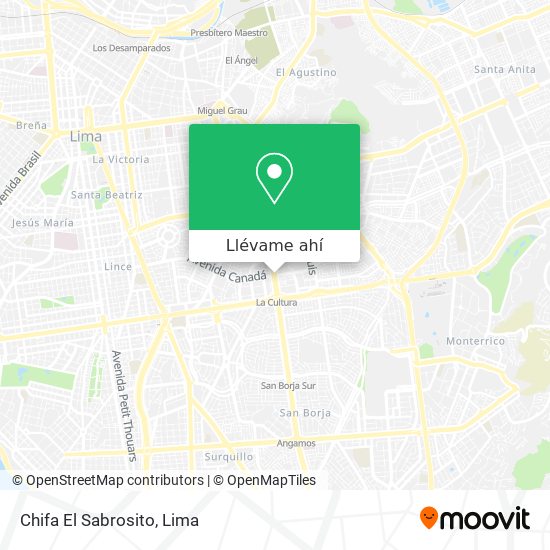 Mapa de Chifa El Sabrosito