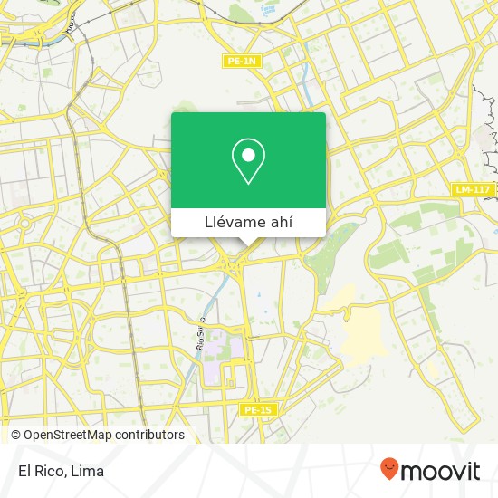 Mapa de El Rico, Avenida Vía de Evitamiento Santiago de Surco, Lima, 33