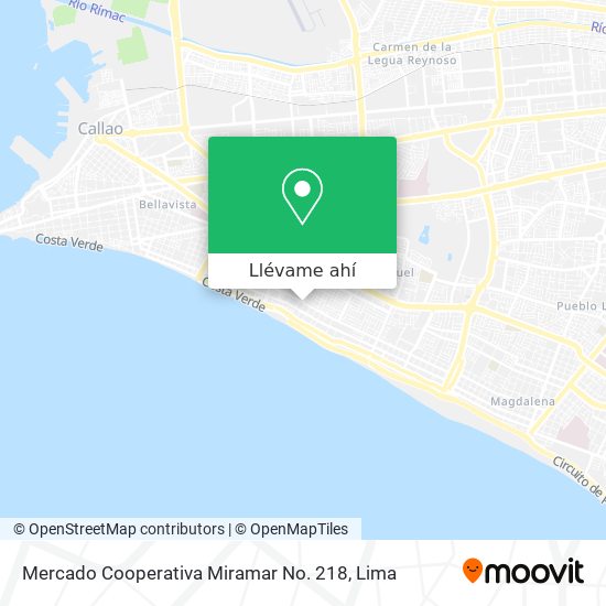 Mapa de Mercado Cooperativa Miramar No. 218