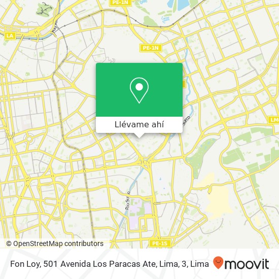 Mapa de Fon Loy, 501 Avenida Los Paracas Ate, Lima, 3