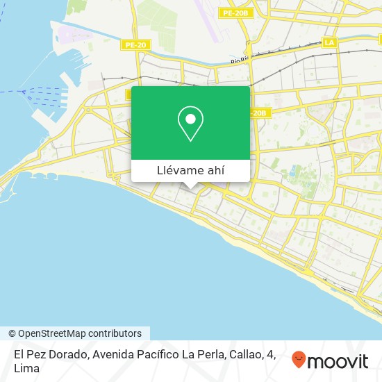 Mapa de El Pez Dorado, Avenida Pacífico La Perla, Callao, 4