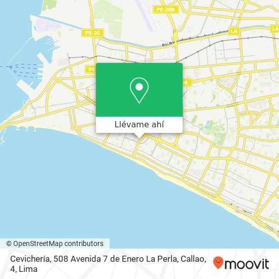 Mapa de Cevichería, 508 Avenida 7 de Enero La Perla, Callao, 4