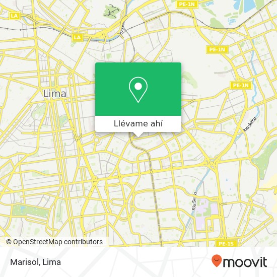 Mapa de Marisol, Avenida San Juan San Luis, Lima, 15021