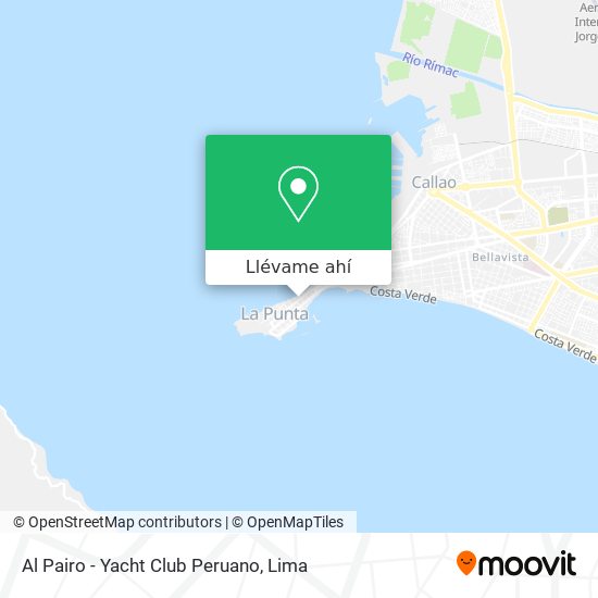 Mapa de Al Pairo - Yacht Club Peruano