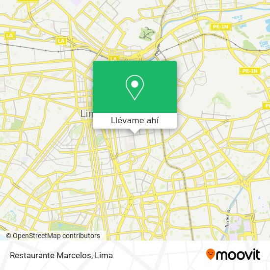 Mapa de Restaurante Marcelos