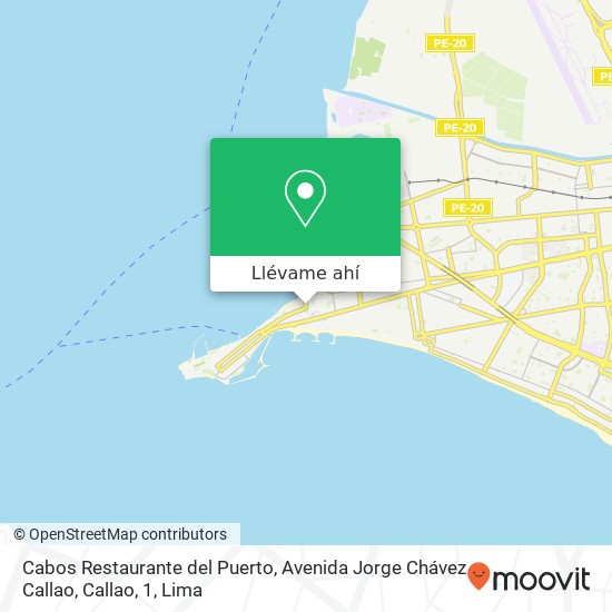 Mapa de Cabos Restaurante del Puerto, Avenida Jorge Chávez Callao, Callao, 1