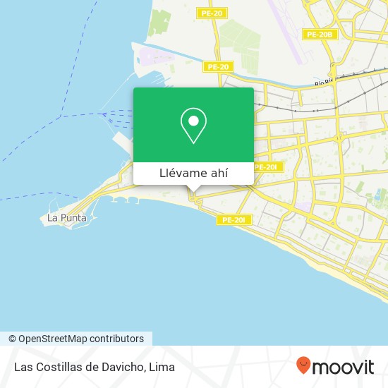 Mapa de Las Costillas de Davicho, Jirón Vigil Santiago Callao, Callao, 07021