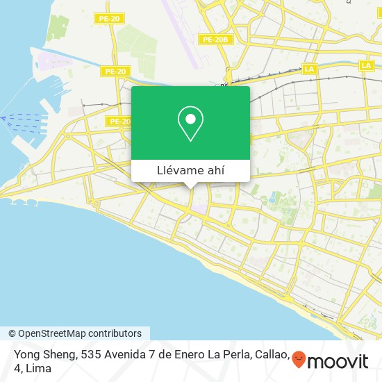 Mapa de Yong Sheng, 535 Avenida 7 de Enero La Perla, Callao, 4