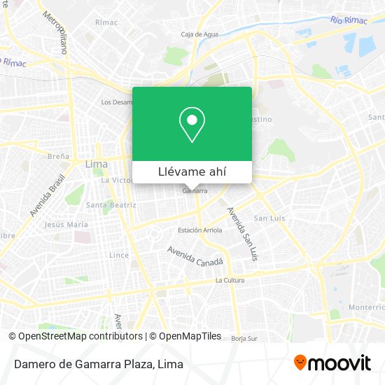 Mapa de Damero de Gamarra Plaza