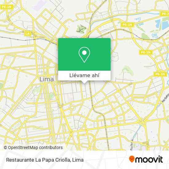 Mapa de Restaurante La Papa Criolla