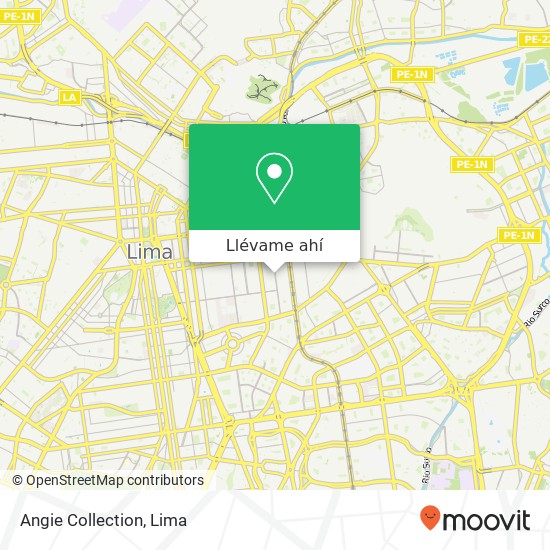 Mapa de Angie Collection, Avenida Huanuco La Victoria, Lima, 13