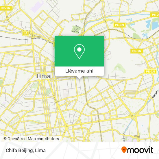 Mapa de Chifa Beijing