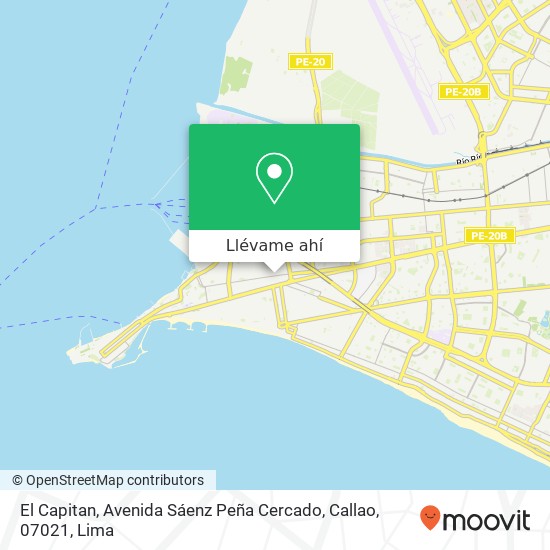 Mapa de El Capitan, Avenida Sáenz Peña Cercado, Callao, 07021