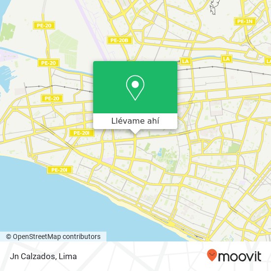 Mapa de Jn Calzados, Avenida Elmer Faucett Bellavista, Callao, 07006