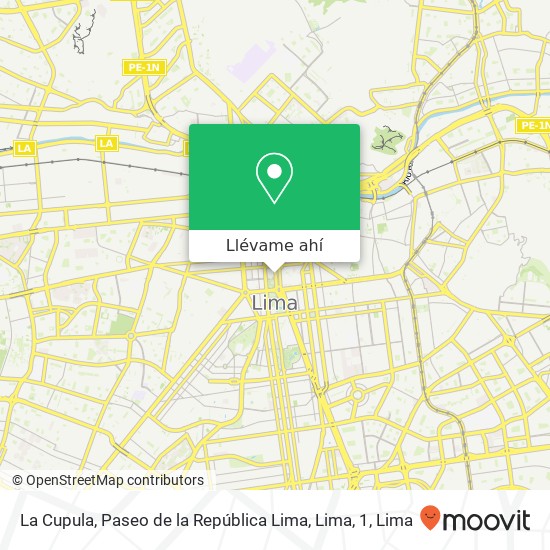 Mapa de La Cupula, Paseo de la República Lima, Lima, 1
