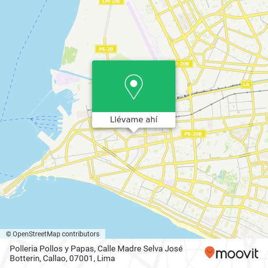 Mapa de Polleria Pollos y Papas, Calle Madre Selva José Botterin, Callao, 07001