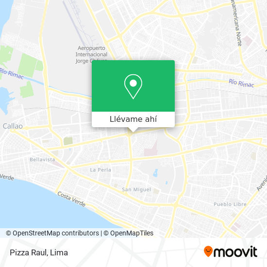 Mapa de Pizza Raul