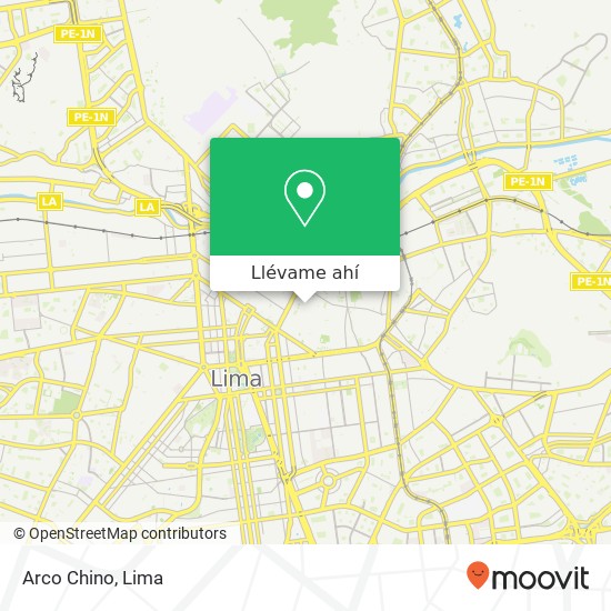 Mapa de Arco Chino, Jirón Ucayali Lima, Lima, 1