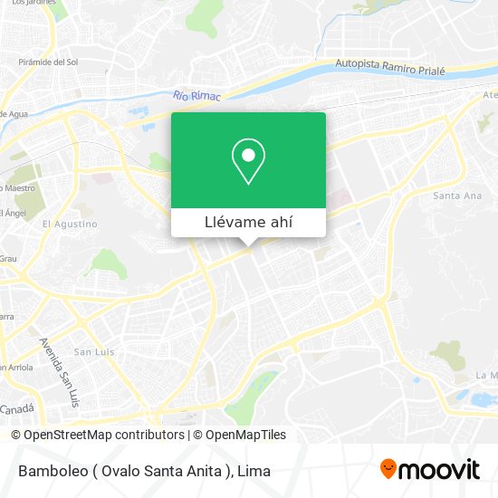 Mapa de Bamboleo ( Ovalo Santa Anita )