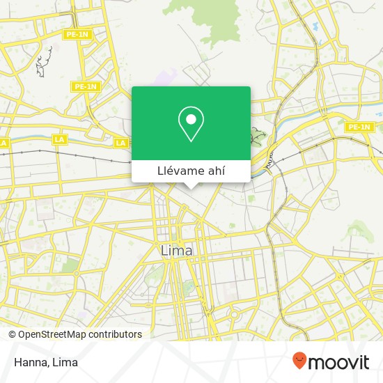 Mapa de Hanna, 114 Jirón Huancavelica Cercado, Lima, 15001