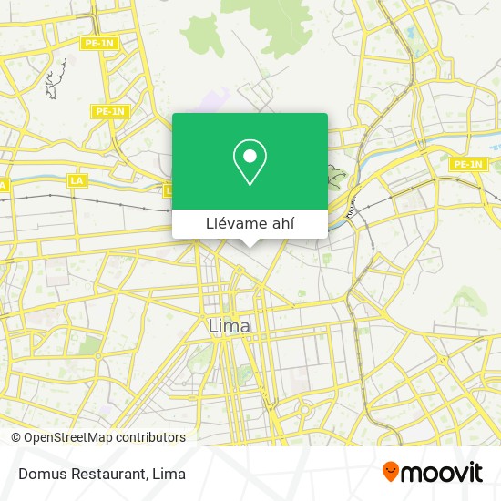 Mapa de Domus Restaurant