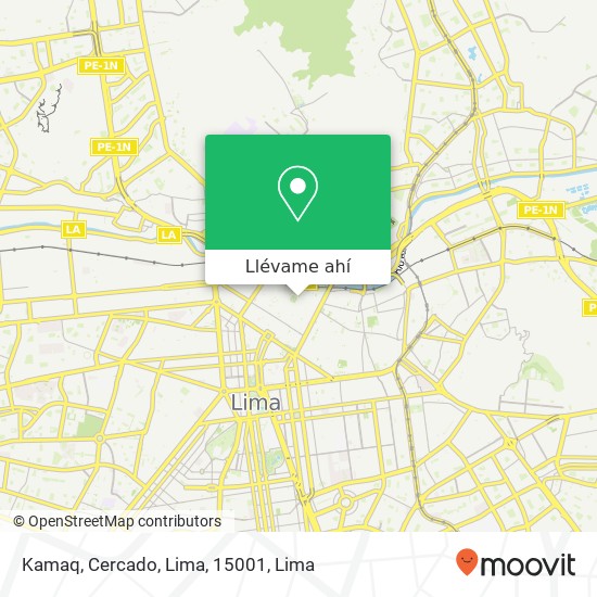 Mapa de Kamaq, Cercado, Lima, 15001