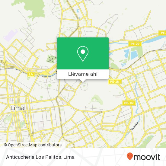 Mapa de Anticucheria Los Palitos, Jirón Polo Jiménez El Agustino, Lima, 10
