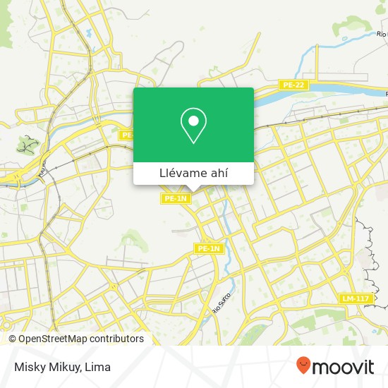 Mapa de Misky Mikuy, Avenida Los Eucaliptos Santa Anita, Lima, 43