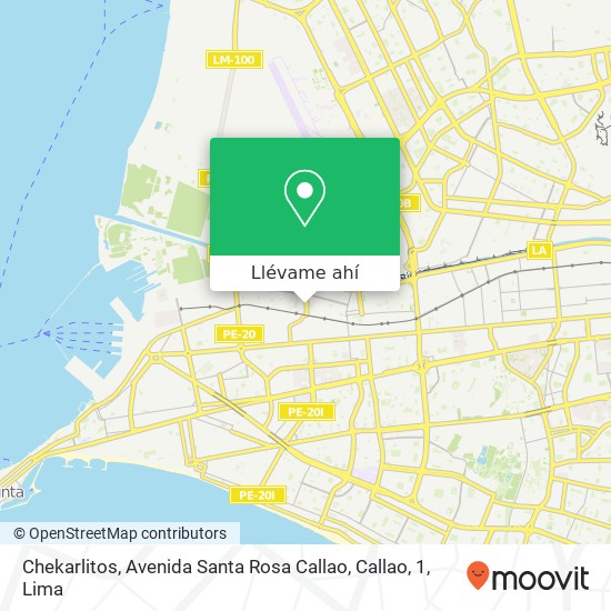 Mapa de Chekarlitos, Avenida Santa Rosa Callao, Callao, 1