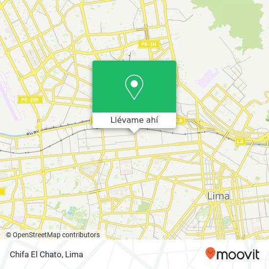 Mapa de Chifa El Chato, Avenida Materiales Lima, Lima, 1